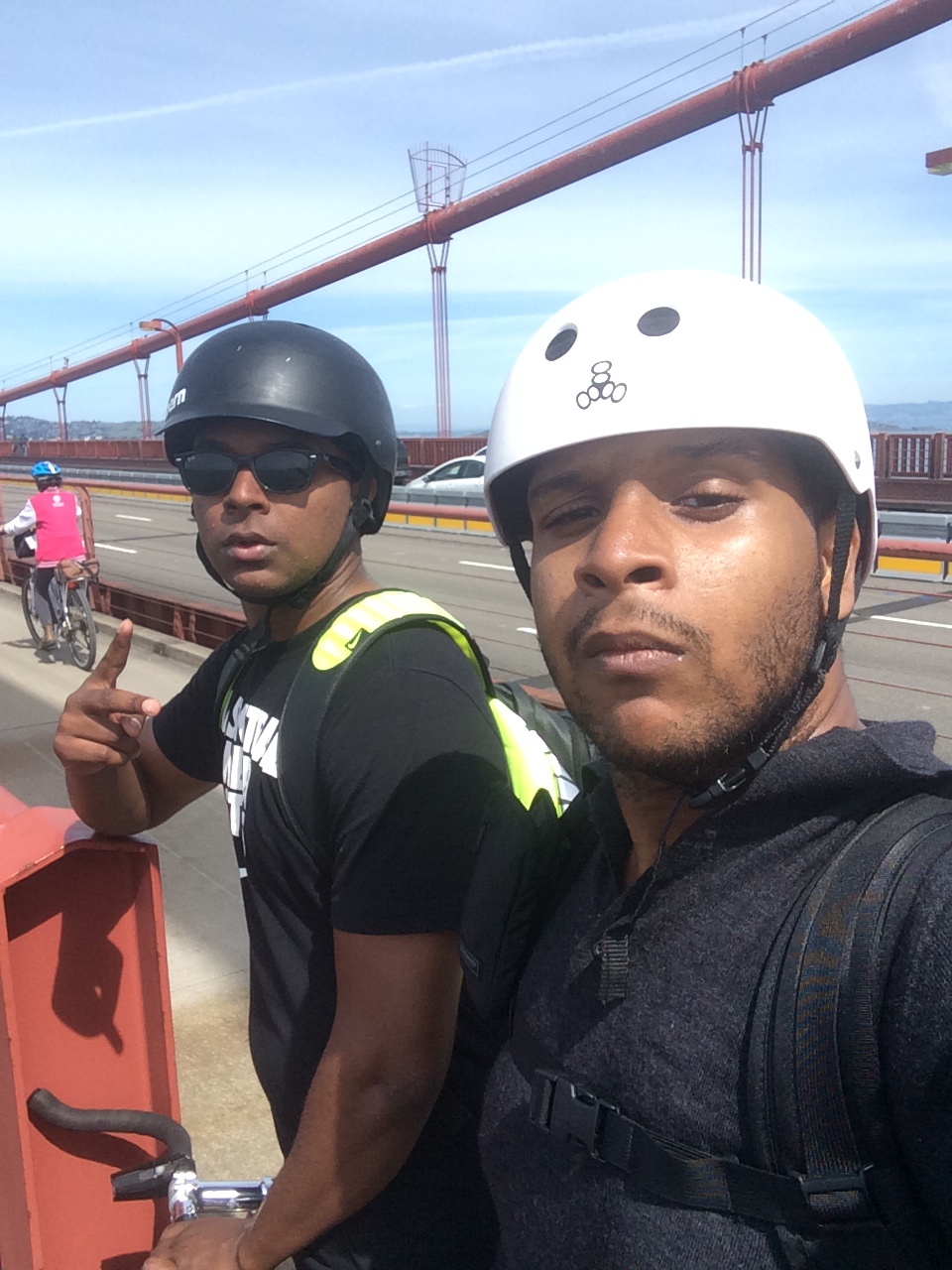 William and Robert at the Golden Gate Bridge